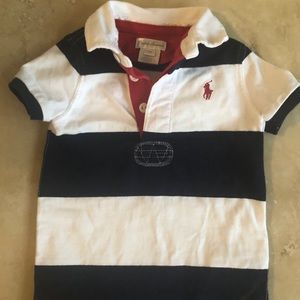 Baby Boy Ralph Lauren Striped Romper